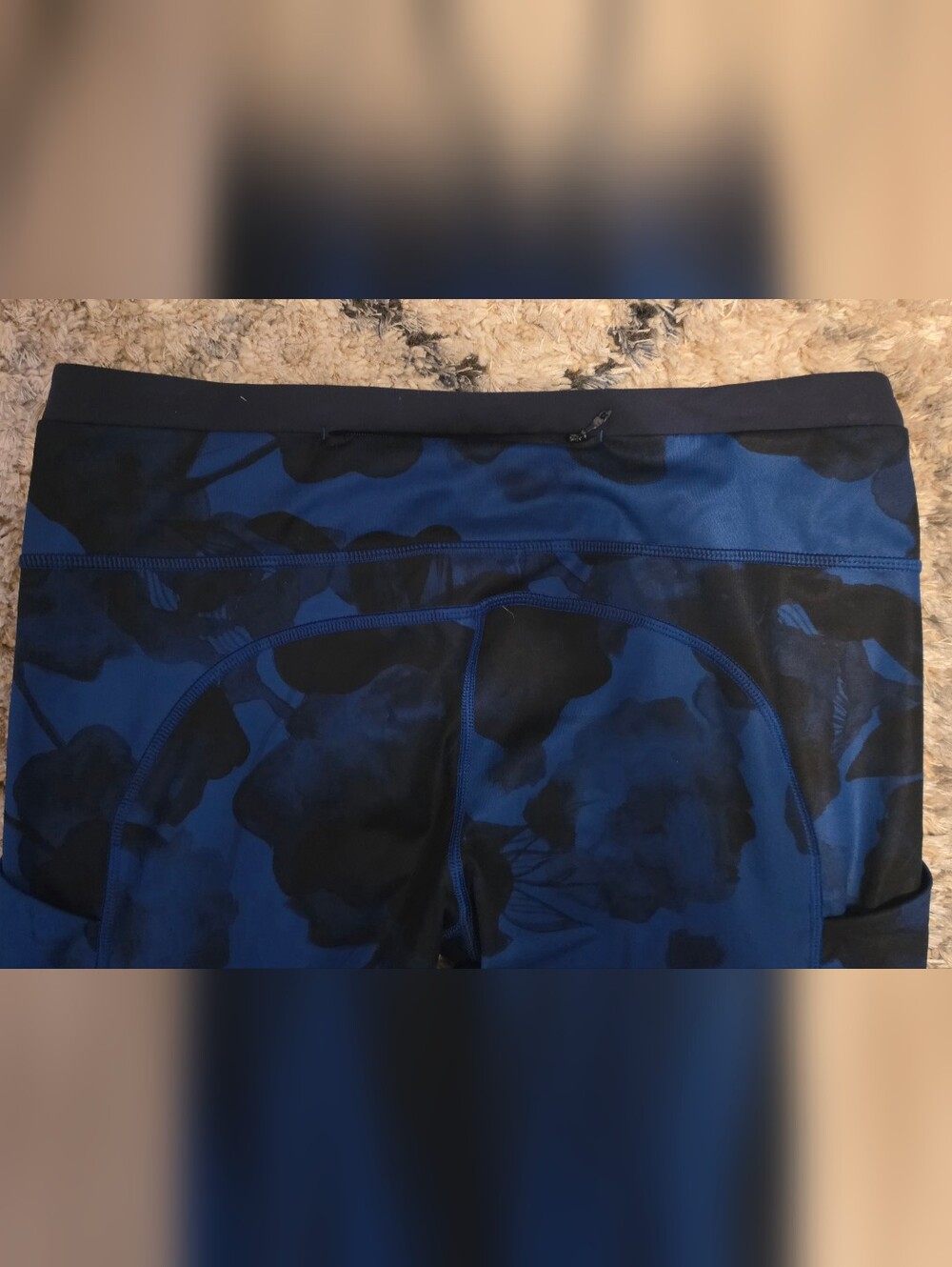 Lululemon Speed Tight II Full-On Luxtreme Jumbo Inky Floral Black Inkwell Size 1 - Picture 8 of 15